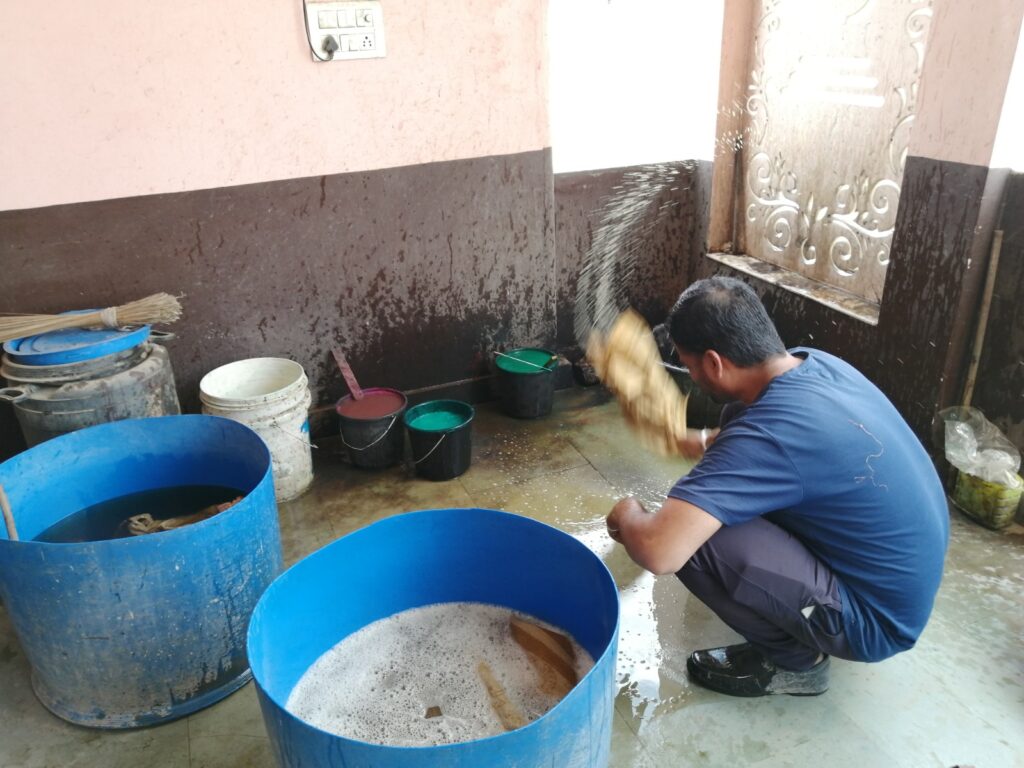 Natural dye printing