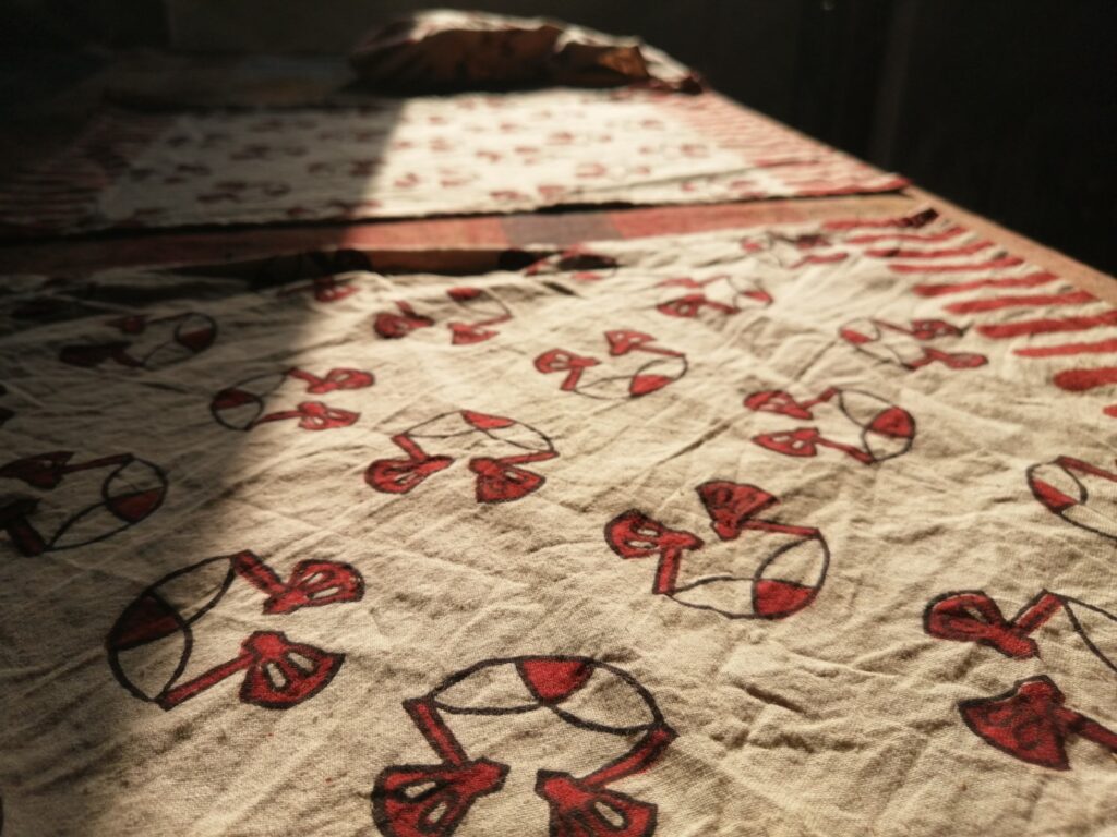 Natural dye printing