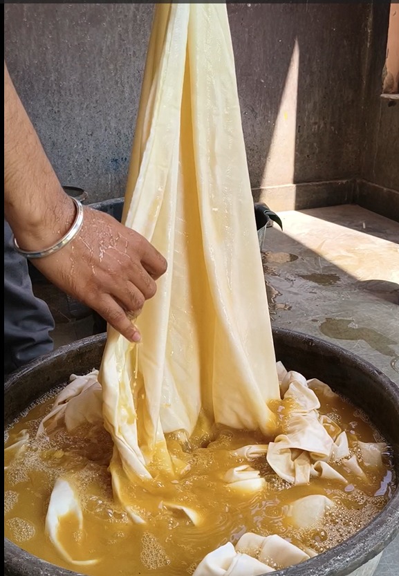 Natural dye printing