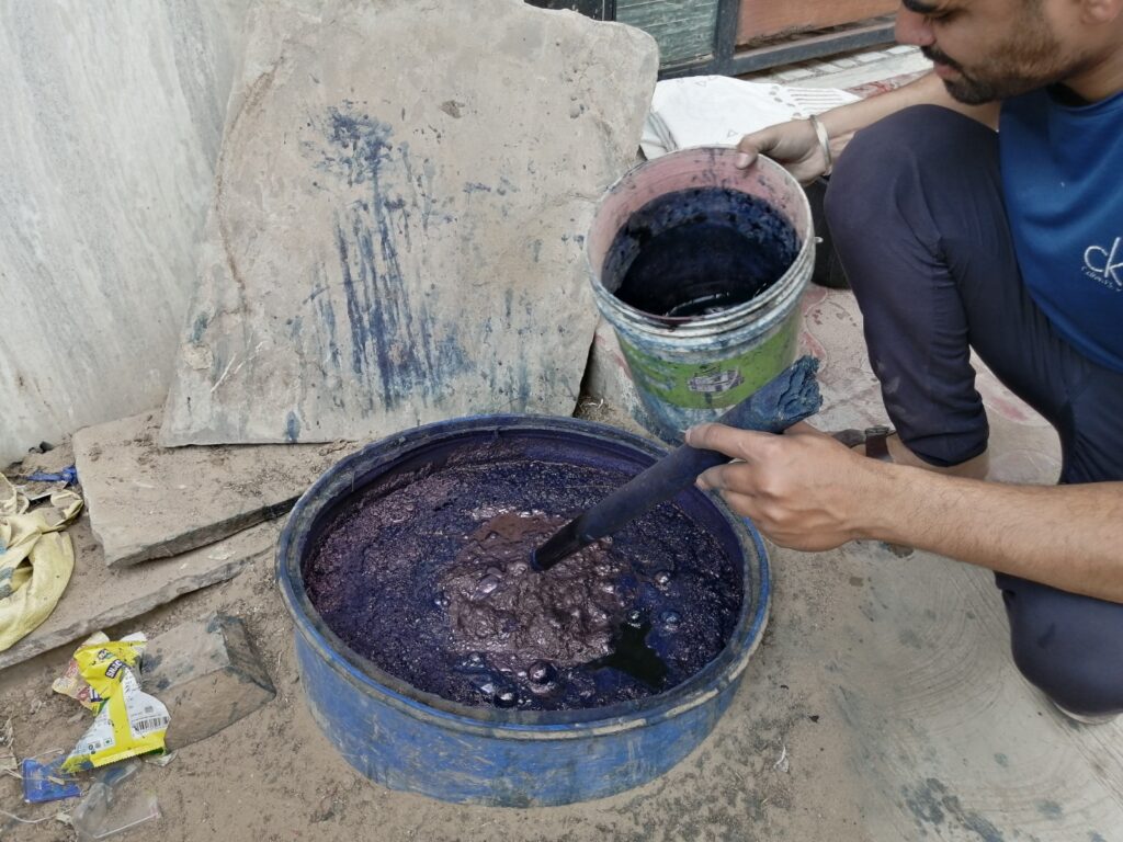 dabu printing process